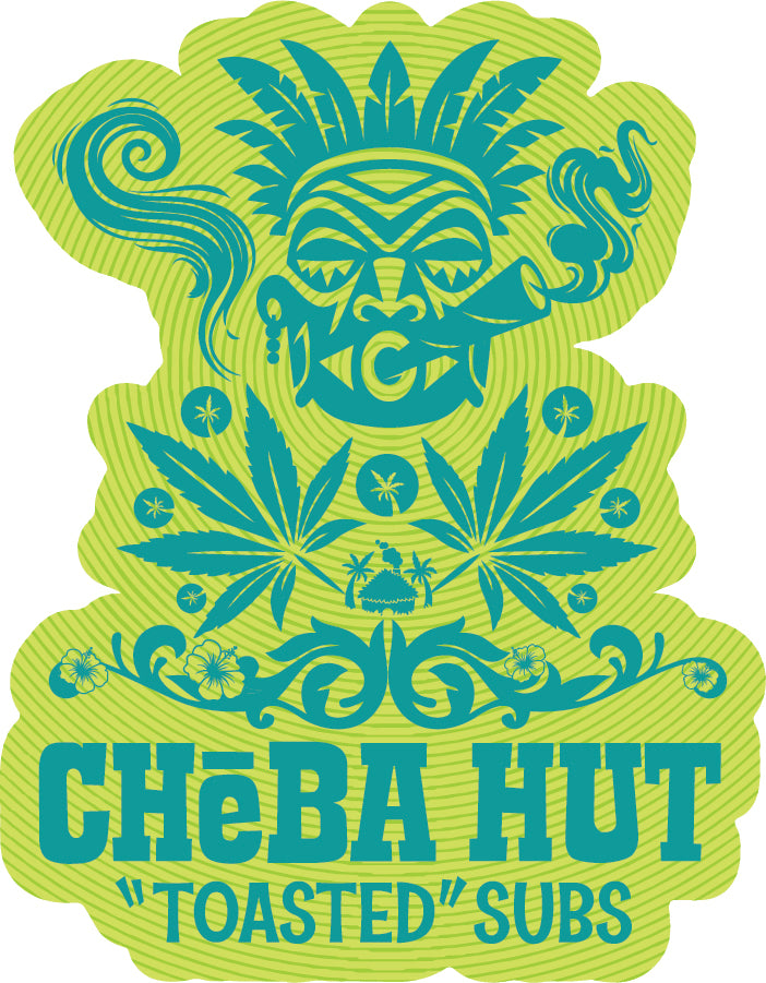 Green Tiki Sticker (pack of 50)