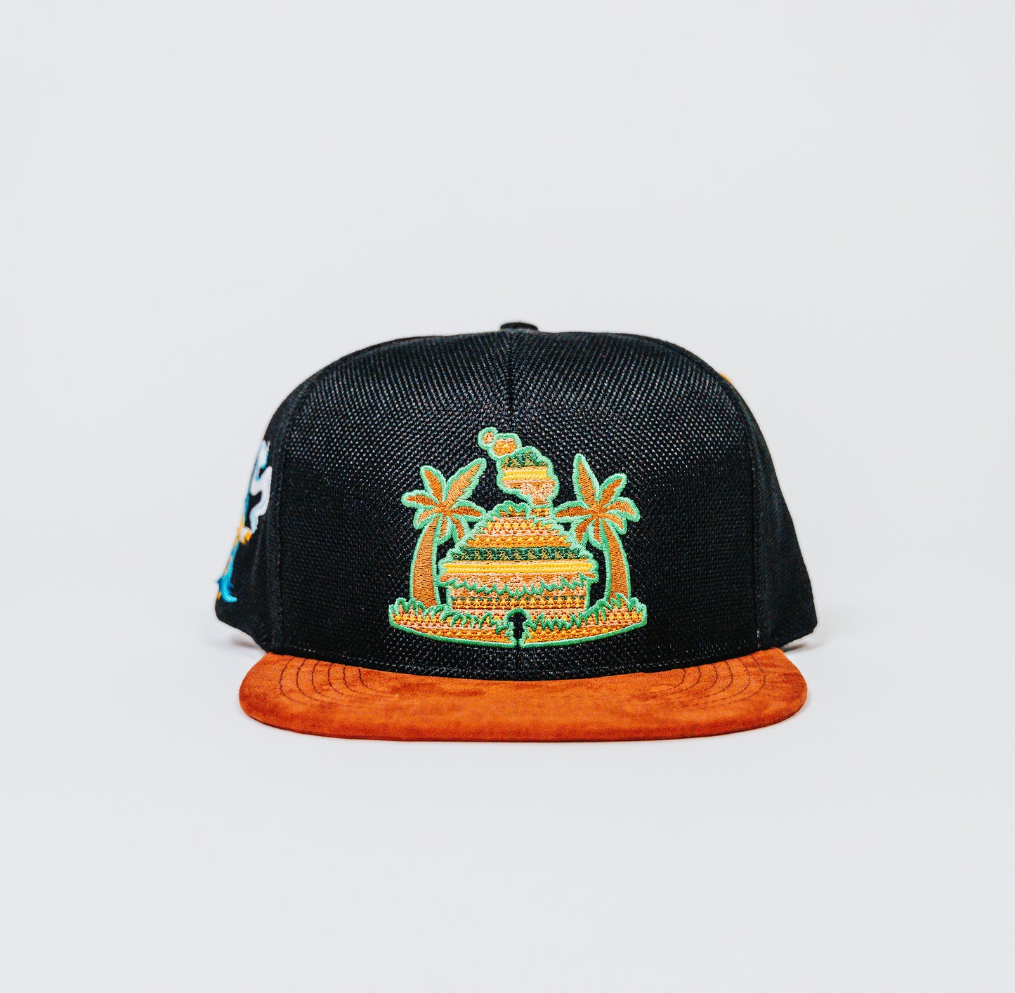 Image of Cheba Hut Baseball Hat in black with an orange bill