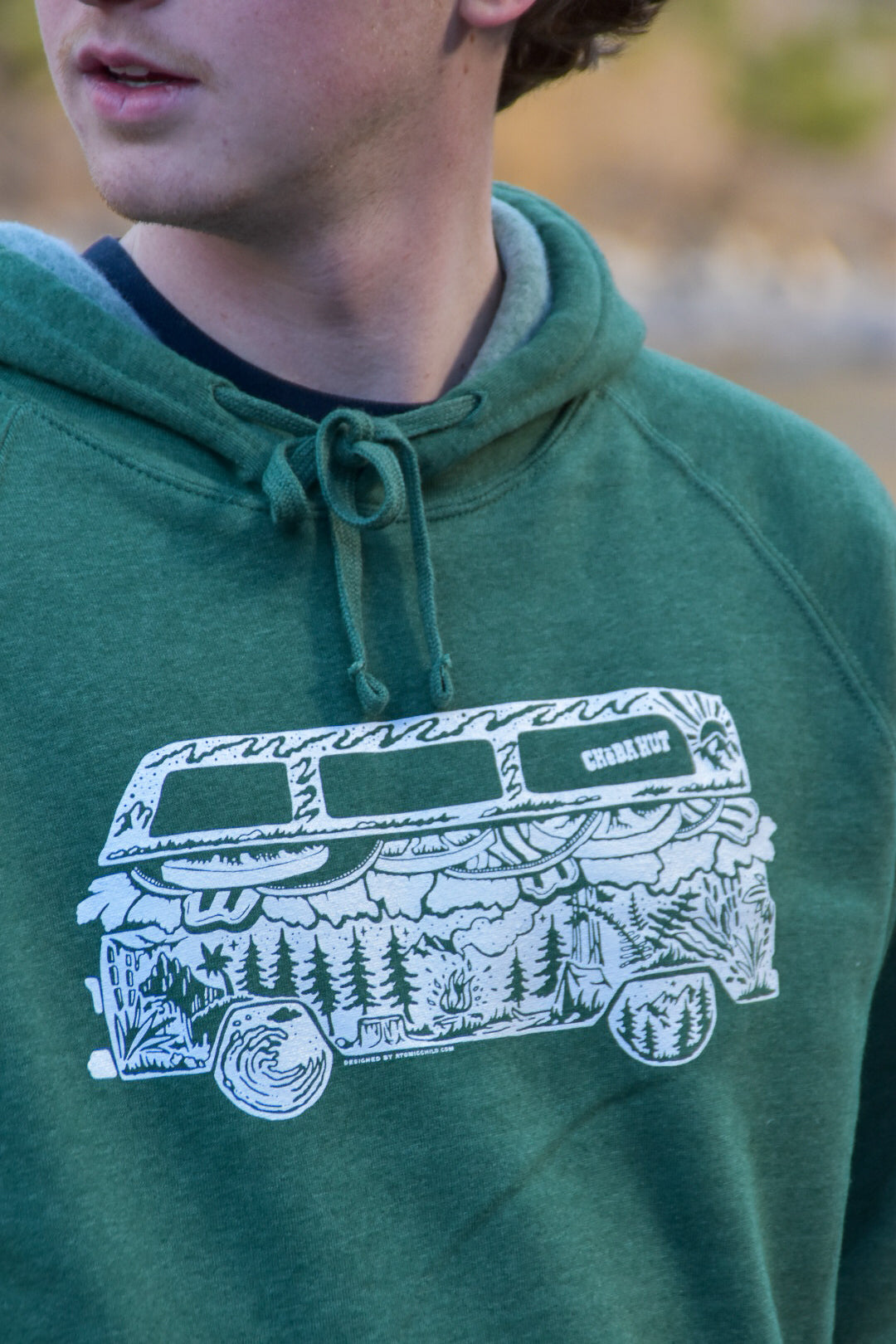 Image of Cheba Hut Bus Hoodie in green
