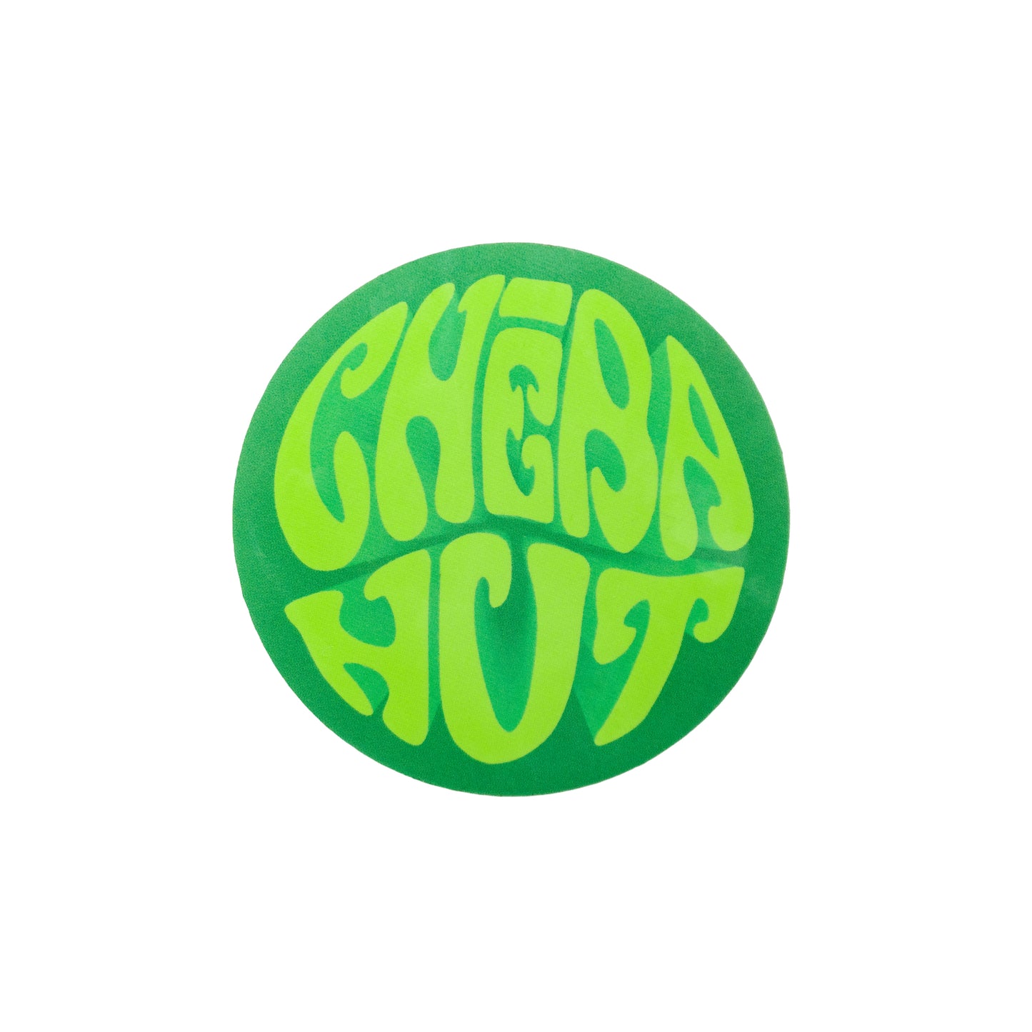 Groovy Green Cheba Hut Circular Single Sticker