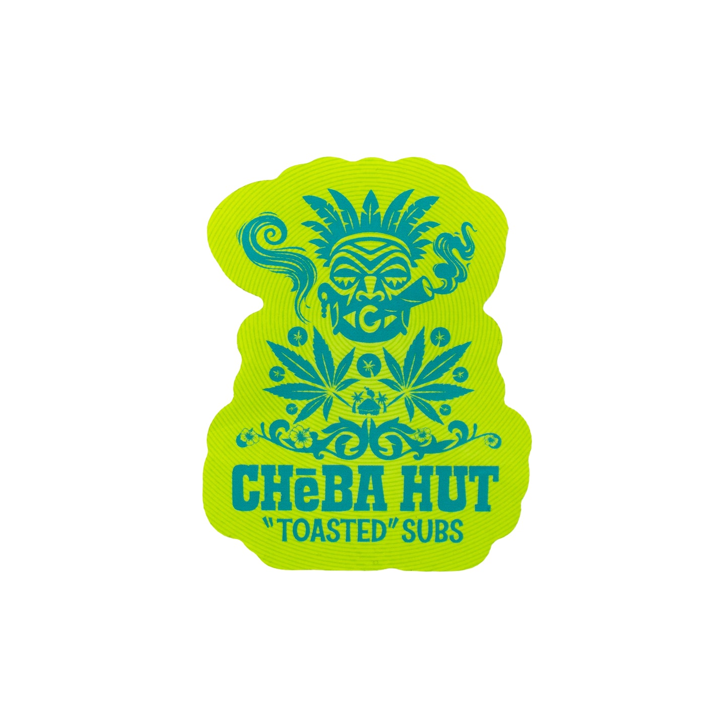 Green Tiki Single Sticker