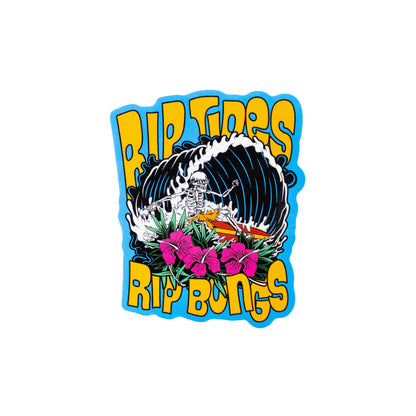 Rip Tides Rip Bongs Single Sticker