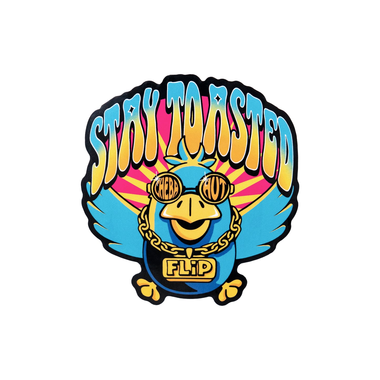 Flip Stay Toasted Sticker